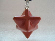 Merkaba - Anhänger aus rotem Jaspis * Arbeit am Lichtkörper