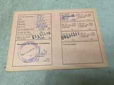 NVA LKW Armee Ural 375 D Tankwagen 1975 Zulassungschein UdSSR