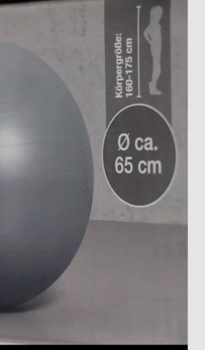 Soft gymnastikball 65cm grau - gymnastikball,