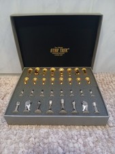 Franklin Mint. Star Trek. Schachfiguren. Komplett. Set.