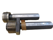 2 x Gewinde Lehrdorn M 33 x