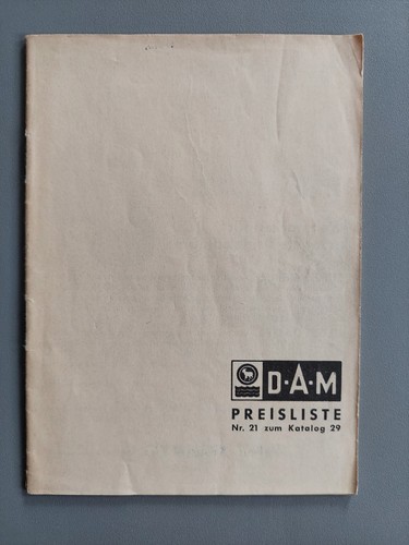 Dam preisliste 21 zum - preisliste, nr.