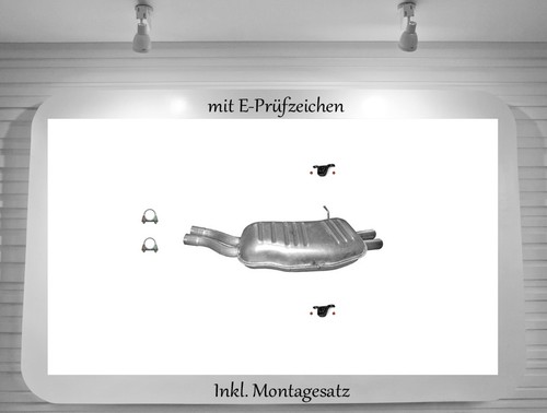 Endschalldämpfer bmw e46 - endschalldämpfer, 3