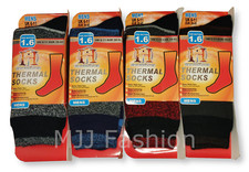 1, 2, 4 dicke heiße Socken Winter warme Thermosocken ultimative Wärme für Herren 1,6 TOG 
