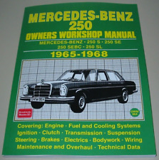 Reparaturanleitung Mercedes 250 S SE SEBC SL W 108 Workshop Manual 1965 - 1968