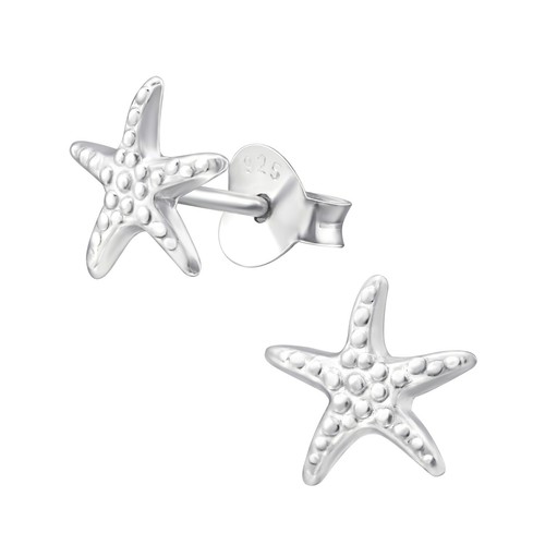 Seestern ohrringe 925 silber - ohrringe,
