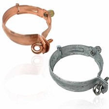 Regenrohrschelle Fallrohrschelle Schelle feuerverzinkt M8/M10; 76 mm - 100 mm