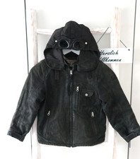 edle ★ CP COMPANY ★ Lederjacke 128 echtes Leder mit Brillengläsern zara LUXUS