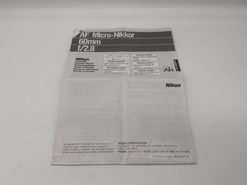 Nikon 60mm af micro - af,