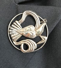 Art Deco 800 Silber Brosche