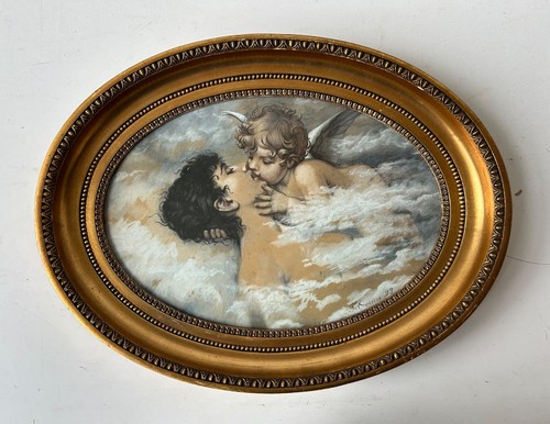 Aquarell 1893 küssende frau - küssende,