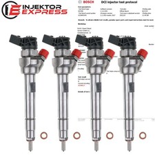 4x 0445110382 Einspritzdüse Injektor BMW F10 F11 520d 530d 320d 330d 0445110478