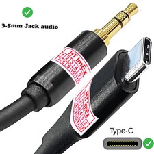 2m USB C Kabel Aux 3,5mm in Audio für TEUFEL CINEBAR DUETT Power Edition 2.1
