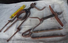 3 x alte geschmiedete Eisen