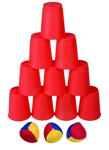 Ballwurfspiel dosen werfen - dosen,