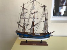 Modell Segelfregatte 3-Master H.M.S. Bounty 1789, 55x67x18cm, handgefertigt