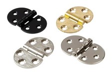 2x Klappenscharnier Messing