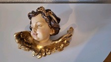 Großer Engelskopf Putto Holz