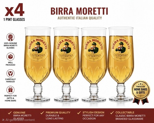 Birra moretti one pint - 4x, 20oz