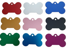 Hundemarke mit Gravur, Knochen