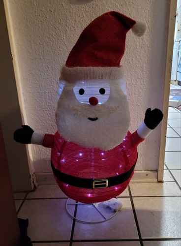 Weihnachtsmann mit leds - weihnachtsmann,