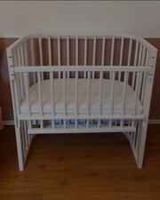 Babybay Boxspring weiß Babybett, mit Matratze, mit Rausfallschutz