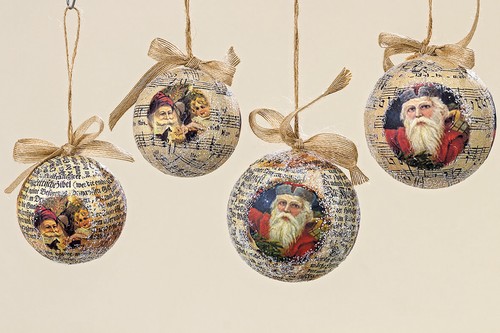 Baumschmuck kugel santa - baumschmuck,