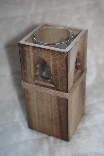 Teelichthalter aus holz mit - teelichthalter,