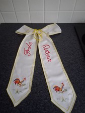 Türschleife, Kranzschleife Ostern ,maschinell gestickt 