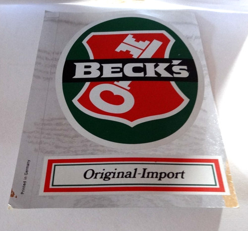 Werbe aufkleber beck - werbe-aufkleber, beck's