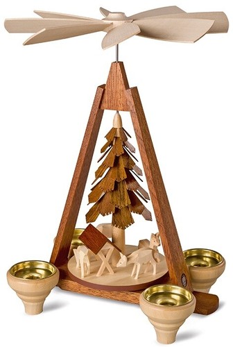 Teelicht pyramide rehe - teelicht,