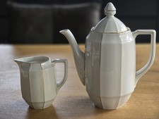 Antike Kaffeekanne mit Milchkännchen Porzellan ca. 100 Jahre alt