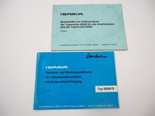 Isaria 6000 S Drillmaschine Betriebsanleitung Saattabellen 1983/81