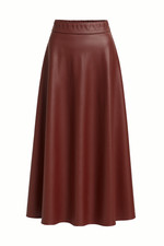 Lederimitatrock Damen A-Linien