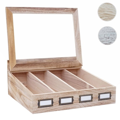 Besteckkiste hwc c25 holzbox - besteckkiste,
