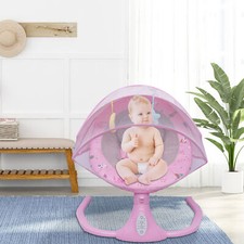 Elektrische Wippe Babywippe Schaukel Wiege USB mit Musik & Fernbedienung