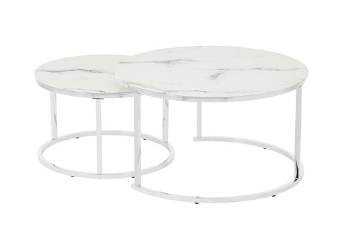 Couchtisch 2er set rund - couchtisch,