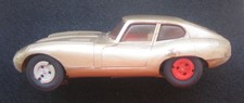 Slotcar Stabocar Jaguar gold ca. 1:32 Made in Western Germany Dachbodenfund