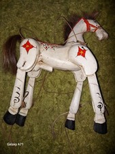 Vintage Holz Marionette Pferd 1960