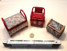 Alte Wäschetruhen, Korb, vintage, für Puppenhaus/ Puppenstube