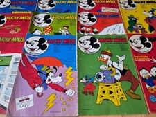 Micky Maus - Konvolut 11 Comichefte 1970-74 mit Sammelbild + MMK-Gutscheinecke
