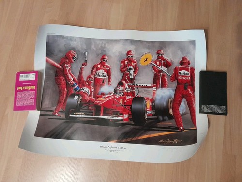 Kunstdruck schumacher pitstop - kunstdruck,
