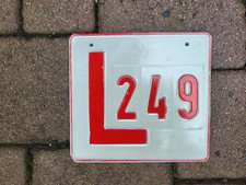 Altes Nummernschild / license