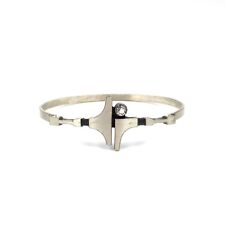 Nordform Armreif 925 Silber Skandinavischer Designer Schmuck Finnland Quarz