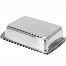 Edelstahl Butterdose Butterglocke Butterbehälter Butterschale für 250g Butter