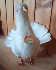 Steiff Taube Pfauentaube Stofftier Plüschtier 50er/60er Jahre m. KFS sehr selten