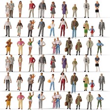 60 Stück Modellbahn Figuren