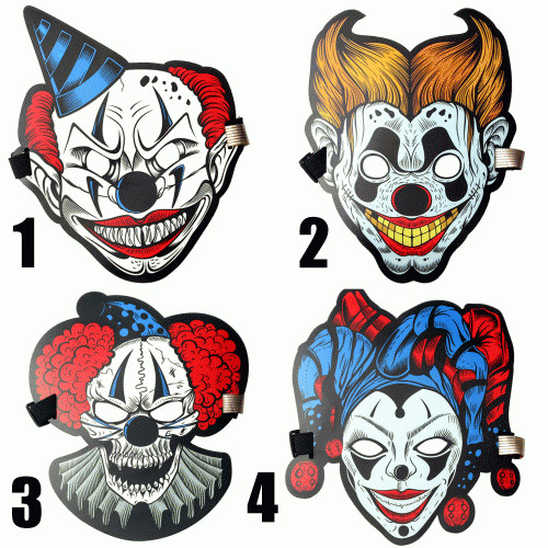 Led clown maske - led, böser