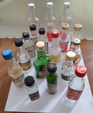 Miniatur Schnapsflaschen Auswahl, leere Fläschchen