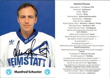 Manfred schuster autogramm - manfred,